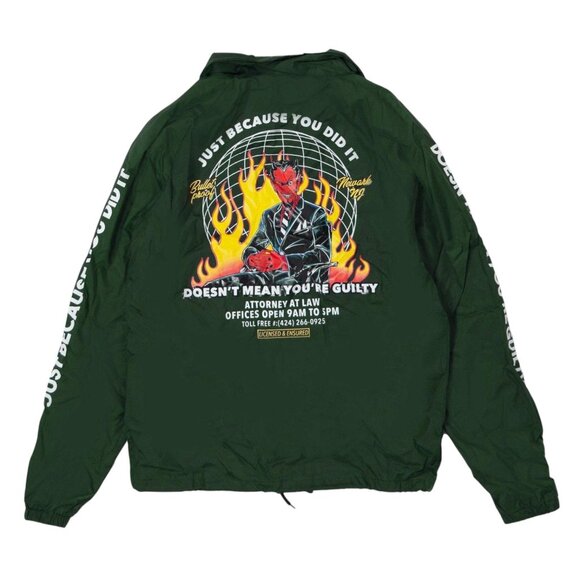 Open 925 Men's Jacket Guilty Sins Skate Jacket Forest Unisex - Picture 1 of 4